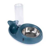 TIAKI dispensador de agua y comida ballenita - 350 ml comida, 500 ml agua
