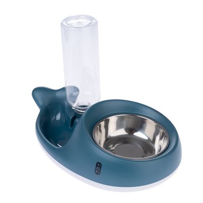 TIAKI Futter- und Wasserspender Kleiner Wal 350 ml Futter, 500 ml Wasser