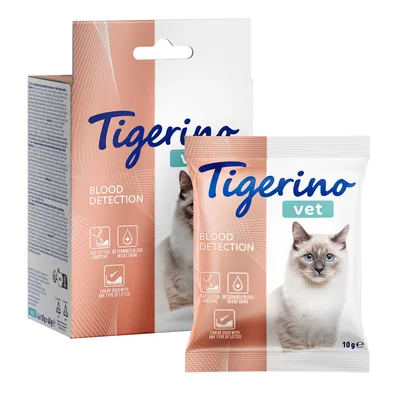 Tigerino VET Blood Detection - Test pentru detectare de sânge în urina pisicii - 4 x 10 g