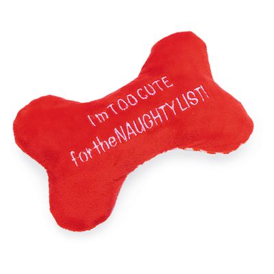 beeztees Hundespielzeug Weihnachtsknochen, rot