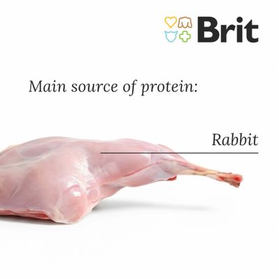 Brit Care Weight Loss Rabbit, hypoallergenic karma dla psów, 3 kg. Widoczne napisy: Calorie Control, Prevention by Nutrition, +L-carnitine, Satiety Effect, Fat Burn, Joint Protection.