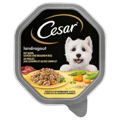 Cesar Classic Trays Country Stew with Chicken, Vegetables and Brown Rice (14x150g)