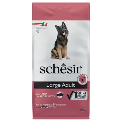 Schesir Dog Large Adult cu șuncă 12 kg