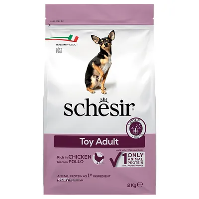 Schesir Dog Toy Adult met Kip - 2 kg