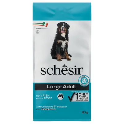 Schesir Large Adult poisson pour chien - 12 kg