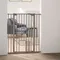Savic Dog Barrier Treppenschutz mit Katzenklappe Höhe 107 cm, Breite 75 bis 84 cm