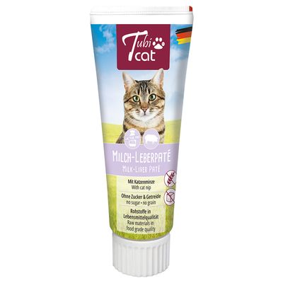 Tubicat Pâte lactée foie, herbe à chat 75 g