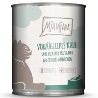 MjAMjAM, 6 x 800 g  - Pyszna cielęcina i smaczny indyk z delikatną marchewką