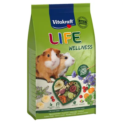 Vitakraft Life Wellness for Guinea Pigs - Economy Pack: 5 x 600g