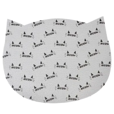 zooplus Basics Covoraș pentru bol în formă de pisică - L 48,2 x l 38 x î 0,5 cm