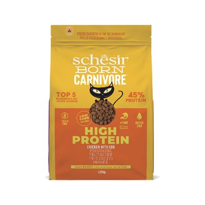 Schesir Born Carnivore High Protein poulet, œuf 1,25 kg