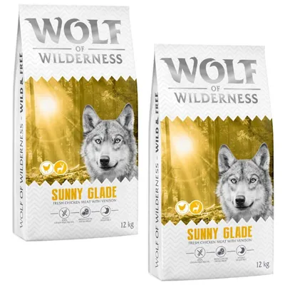 2 x 12 kg Wolf of Wilderness - Pack ahorro - Blue River, con pollo de corral y salmón