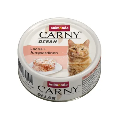 animonda Carny Ocean 12 x 80 g - Σολομός & Μικρές Σαρδέλες