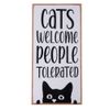 TIAKI dekoracyjna tablica do powieszenia "Cats Welcome, People Tolerated" 1 szt.