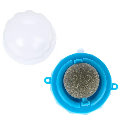 zooplus Basics -kissanminttupallo - 5 x 5 x 4 cm, sininen