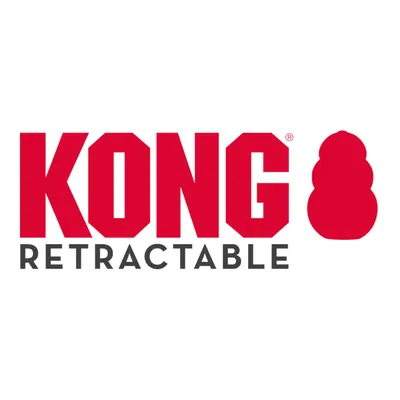 KONG Retractable. Mærkenavn med rødt KONG-logo.