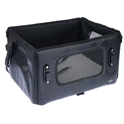 Nomad Tales автомобилно столче за кучета, ebony - Д 47,5 x Ш 38 x В 27,5 см