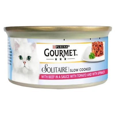 Gourmet Solitaire Multibuy 24 x 85g - Beef in Tomato Sauce Gourmet Solitaire Multibuy 24 x 85g - Beef in Tomato Sauce