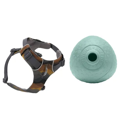Ruffwear: szelki dla psa + zabawka dla psa Huckama Ø 8,9 cm gratis! - Front Range, Moonlight Mountains, Rozmiar S: 56 - 69 cm obwodu klatki piersiowej Ruffwear: szelki dla psa + zabawka dla psa Huckama Ø 8,9 cm gratis! - Front Range, Moonlight Mountains, Rozmiar S: 56 - 69 cm obwodu klatki piersiowej