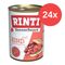 Sparpaket RINTI Kennerfleisch 24 x 400 g Mix (Rind, Geflügelherzen, Pansen, Lamm)