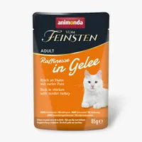 Animonda Vom Feinsten Adult Raffinesse aszpikban  48 x 85 g - Csirke & pulyka