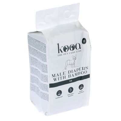 kooa Rüdenwindeln mit Bambus Größe XS: 20 - 26 cm, 12 Stück