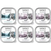 Wolf of Wilderness Junior - Duo-eiwit recept 6 / 24 x 150 g - 24 x 150 g: 16x eend & kalfsvlees, 8x kip & zalm