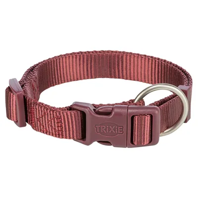 Trixie Premium collier pour chien, sangria - taille S - M: tour de cou de 30 à 45 cm, largeur de 15 mm 