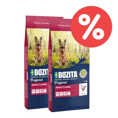 Multipack! 2 x 12 kg Bozita Original - Adult XL