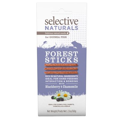 Selective Naturals Forest Sticks dla świnek morskich 2 x 60 g
