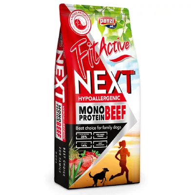 FitActive Next Hypoallergenic Mono, говядина с клюквой - 15 кг