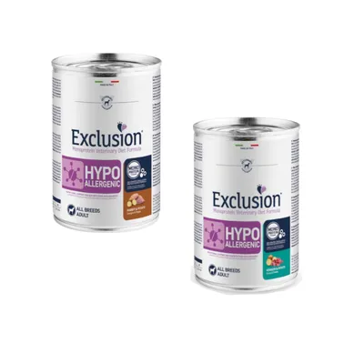 Exclusion Diet 6 x 400 g - Mix 2: 3 x Coniglio + 3 x Cervo Exclusion Diet 6 x 400 g - Mix 2: 3 x Coniglio + 3 x Cervo