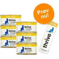 Prøvepakke: Thrive vådfoder & snacks - Kylling