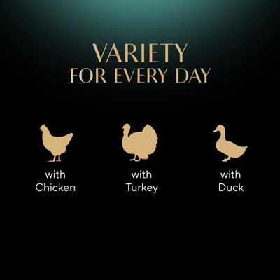Sheba Fresh & Fine in Gravy Mini Pouches Multibuy 12 x 50g - Chicken, Turkey & Duck in Gravy