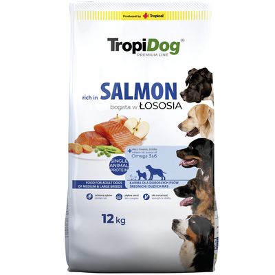 Tropidog Premium Adult Medium & Large със сьомга