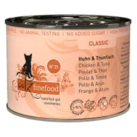 Ekonomipack: catz finefood på burk 24 x 200 g - Kyckling & tonfisk