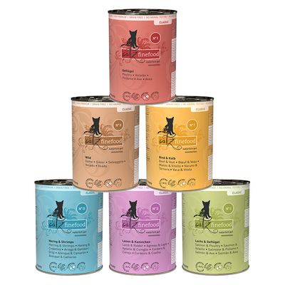 Probierpaket catz finefood 6 x 400 g Mix I (6 Sorten gemischt)