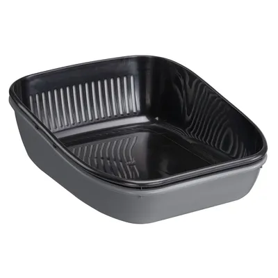 Ferplast Antibakterielle Katzentoilette Birba Sanitized - Toilette grau / schwarz