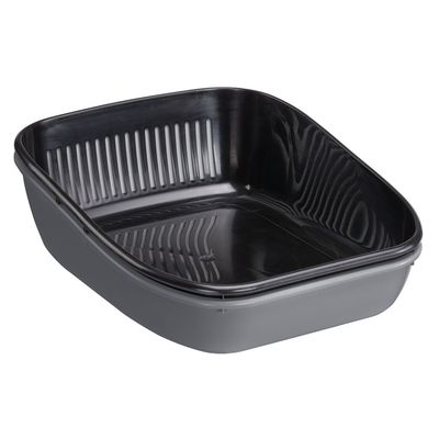 Ferplast Antibakterielle Katzentoilette Birba Sanitized grau / schwarz