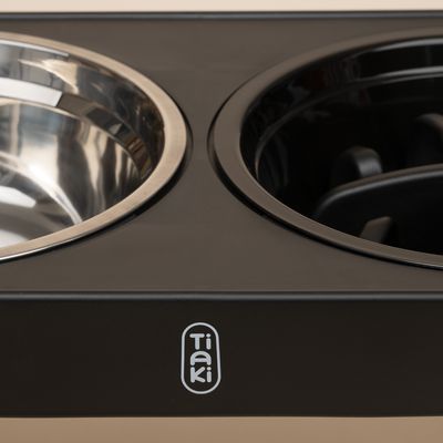 TIAKI Bol dublu cu 4 niveluri de înălțime