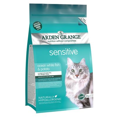 Arden Grange Sensitive Ocean White Fish & Potato - Adult Cat 4kg