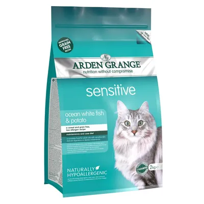 Arden Grange Sensitive Ocean White Fish & Potato - Adult Cat - 4kg Arden Grange Sensitive Ocean White Fish & Potato - Adult Cat - 4kg
