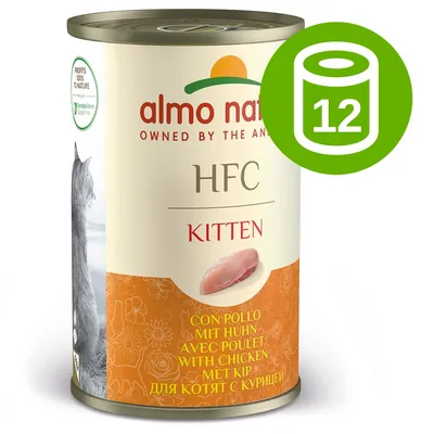 almo nature HFC Kitten z kurczakiem, puszka dla kociąt, widoczny symbol 12 sztuk almo nature HFC Kitten z kurczakiem, puszka dla kociąt, widoczny symbol 12 sztuk