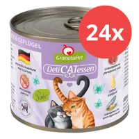 Sparpaket GranataPet DeliCatessen 24 x 200 g - Mixpaket III ohne Fisch (6 Sorten)