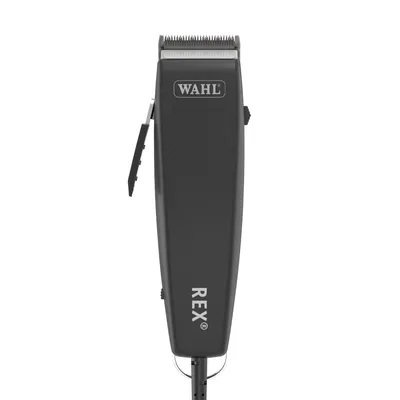 WAHL REX hårklipper, sort design med ledning og sidegreb.