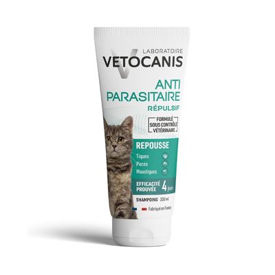 Vetocanis Repellierendes Floh- und Zecken-Shampoo für Katzen 300 ml