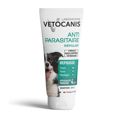 Vetocanis Repellierendes Floh- und Zecken-Shampoo für Hunde 300 ml