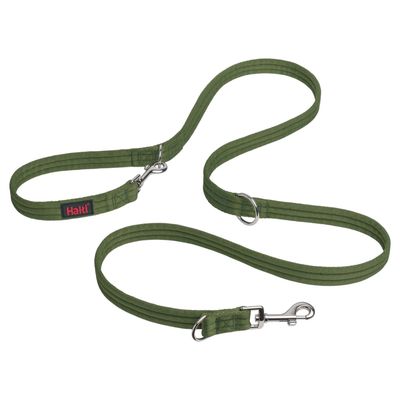 Laisse éducative HALTI pour chien L 200 x l 1,5 cm, vert forêt