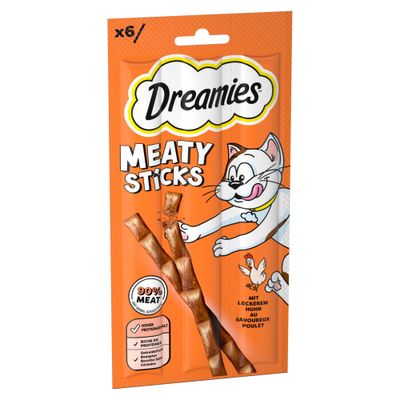 Catisfactions Dreamies Meaty Sticks 6 x 5 g Pollo