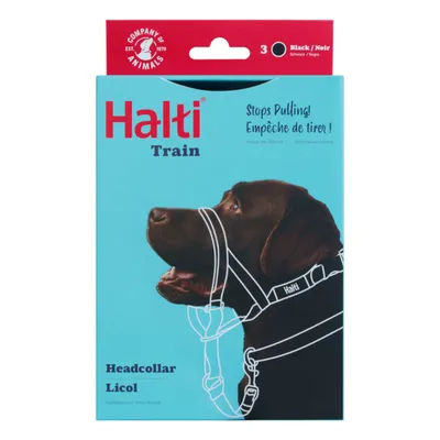 Halti uprząż treningowa na głowę dla psa, czarna - Rozmiar 3: doberman, labrador, seter